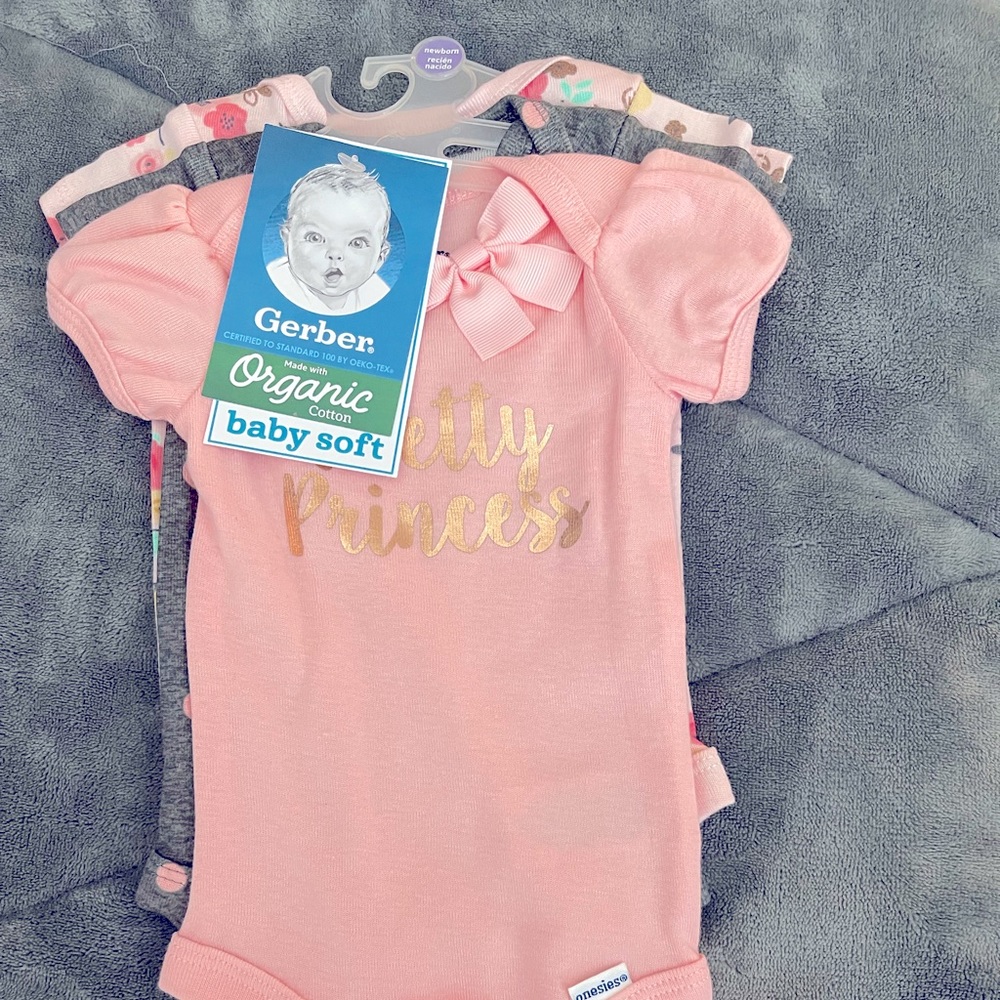 Pink/Floral Onsies